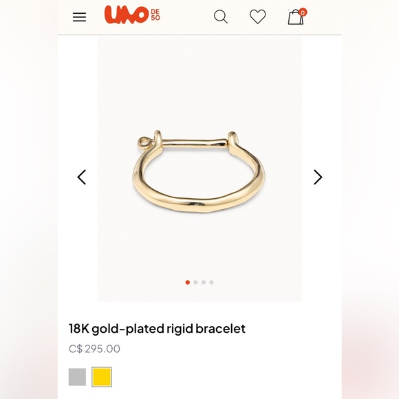 18K Gold Plated bracelet- modern, artistic and unique - Picture 4 of 5